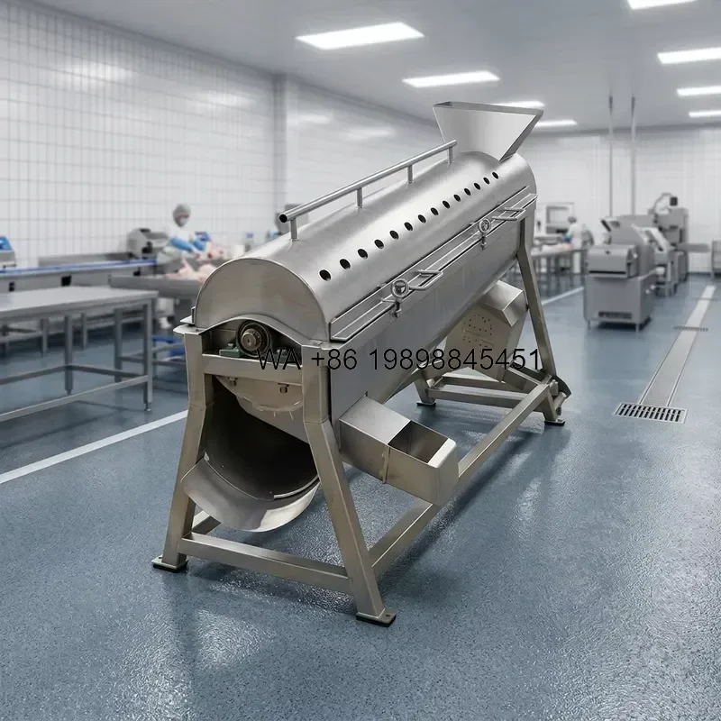 Wmwmnu Automatic Chicken Feet Skinning Horizontal Poultry Yellow Removal Equipment for Farm Processing