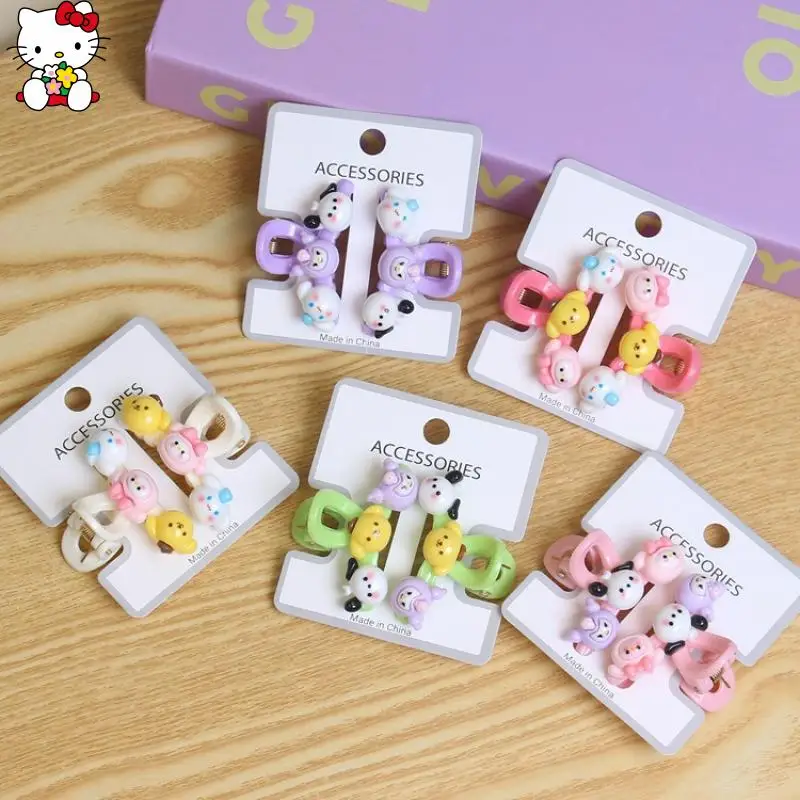 لطيف سانريوس كورومي بلدي ميلودي انتزاع صغير كليب غرامة 2 قطعة الكرتون الإسورة كليب الإنترنت المشاهير الصغيرة انتزاع كليب هدايا عيد