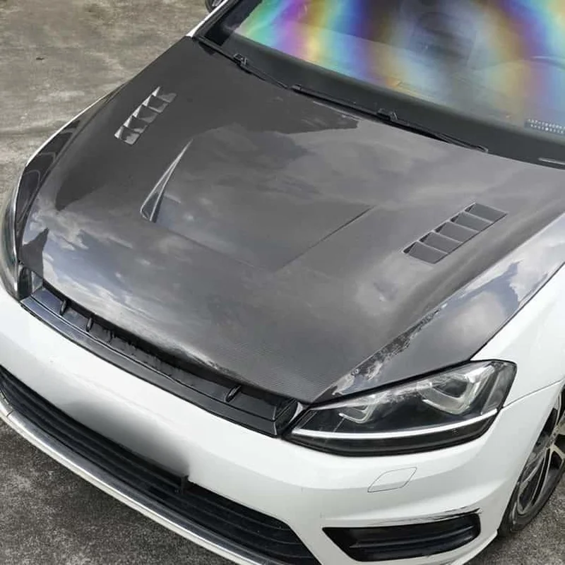 Hot Selling Lightweight Genuine Carbon Fiber Hood Replacement Body Kit for MK7 MK7.5 GTI R 2012-2020