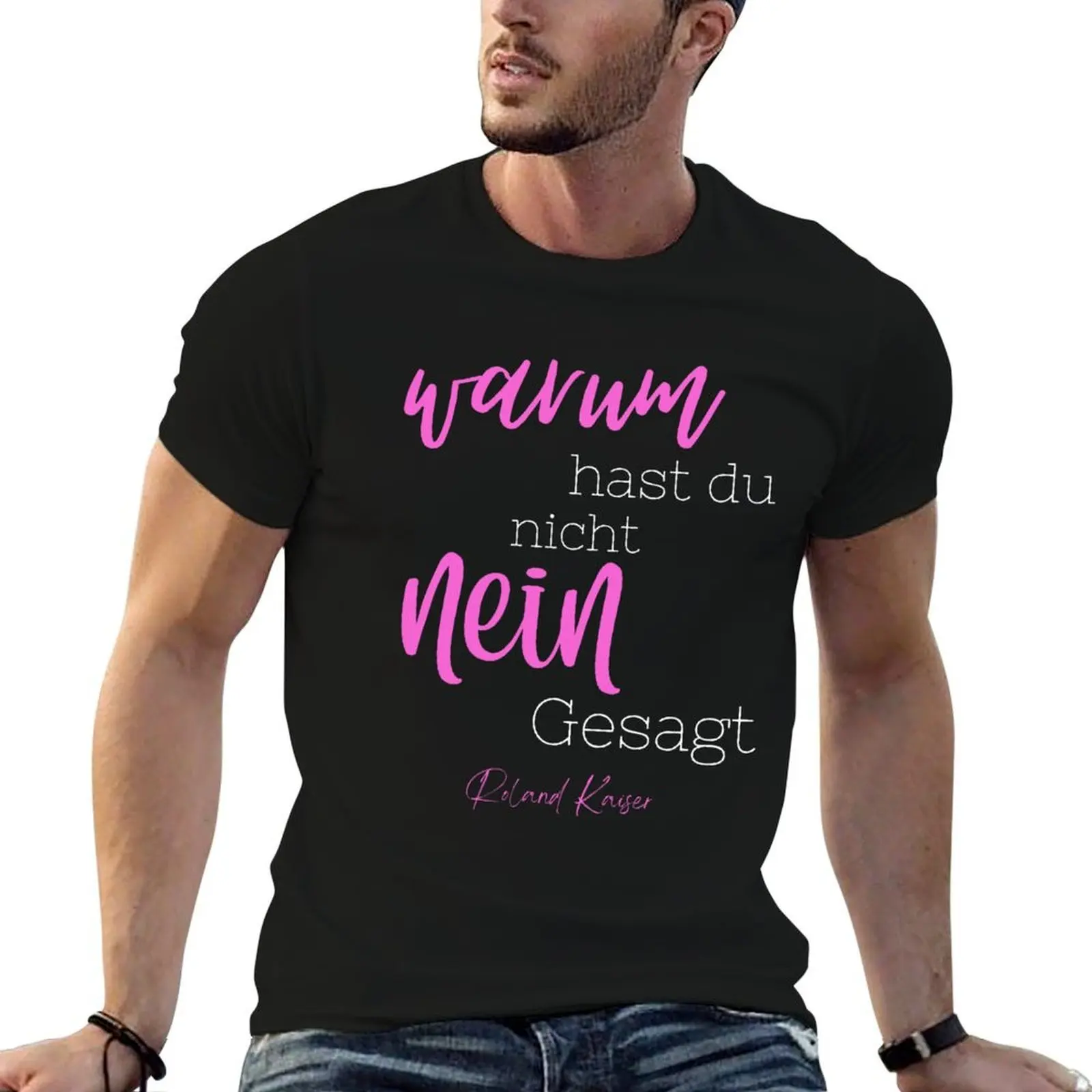 Roland kaiser - roland kaiser merch T-Shirt Vintage Print Crew Neck Tee