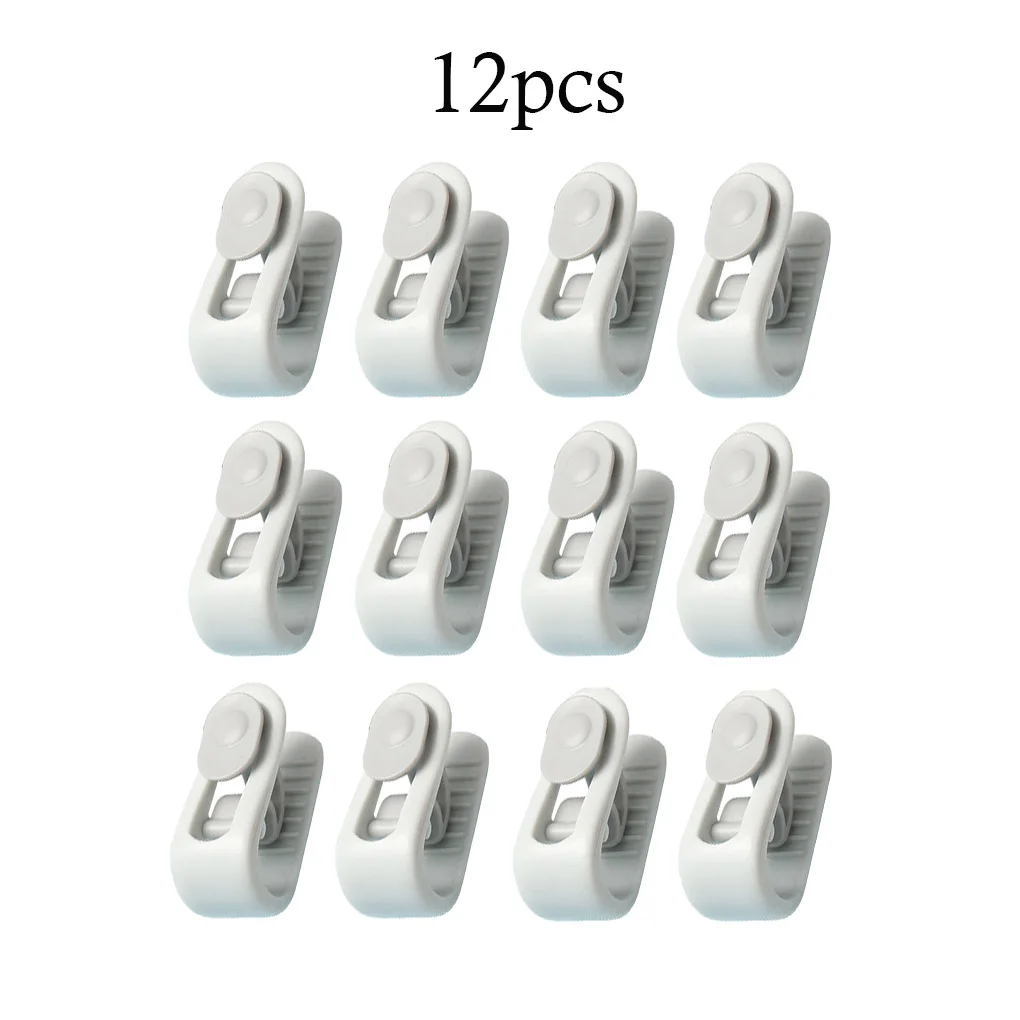 

6/12pcs Duvet Clips Non-slip Holder Quilt Blanket Clips Bed Sheet Fixer Sleep Clothes Pegs Cover Fastener Gripper Easy To Unlock