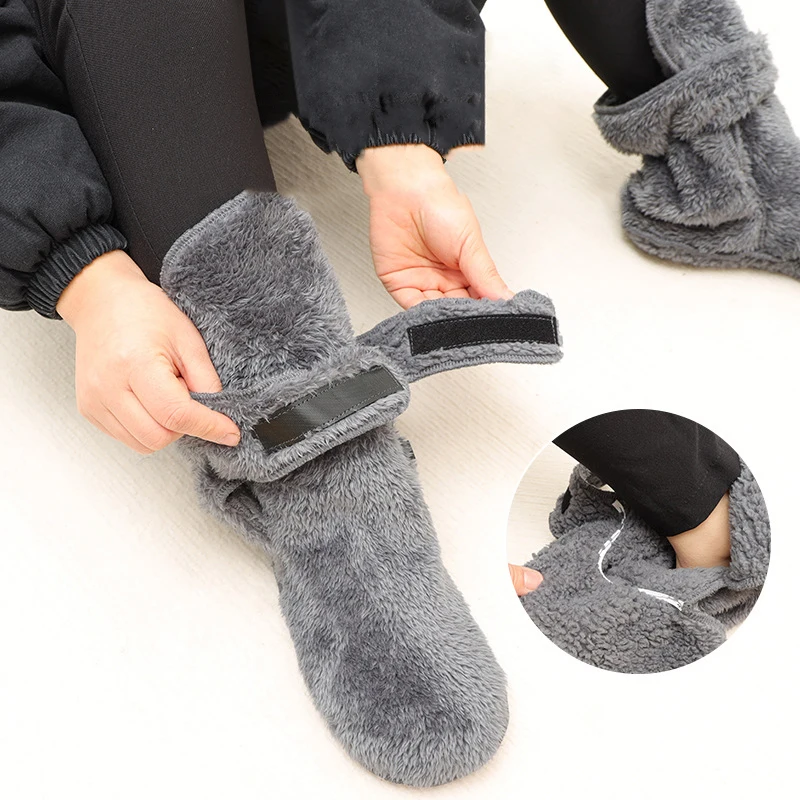 

Elderly Thermal Ankle Socks, Non-Slip & Padded for Indoor Safety and Warmth, Post-Injury Foot Protection