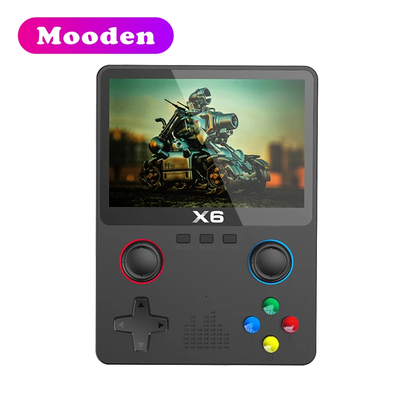 L X6 Portable Handheld Game Player 3.5 Inch Screen 32/64GB Classic Retro Video Gaming Console Miyoo + 2000mAh Battery