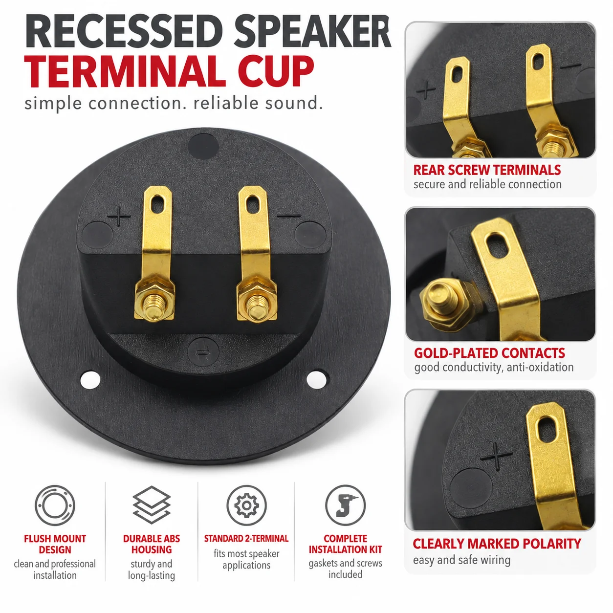 Lubang Kabel Speaker Pilar Per - Musical Instrument Triangle ulasan dan harga