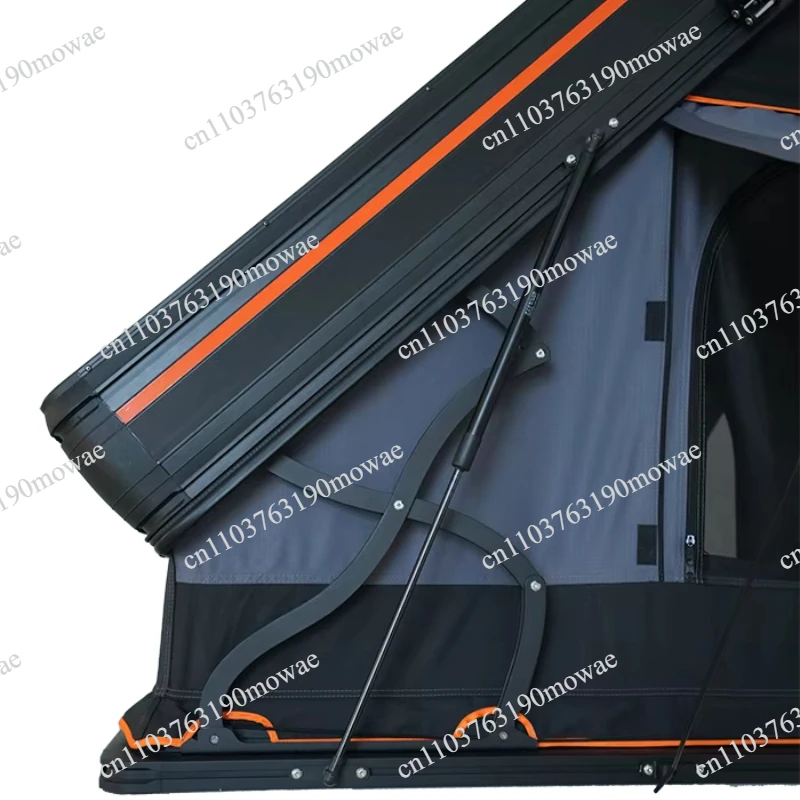 2024 Outdoor 2-Person Side Folding 2XL Hardshell Aluminum Roof Tent Side Open Mixed Roof Tent with Frame