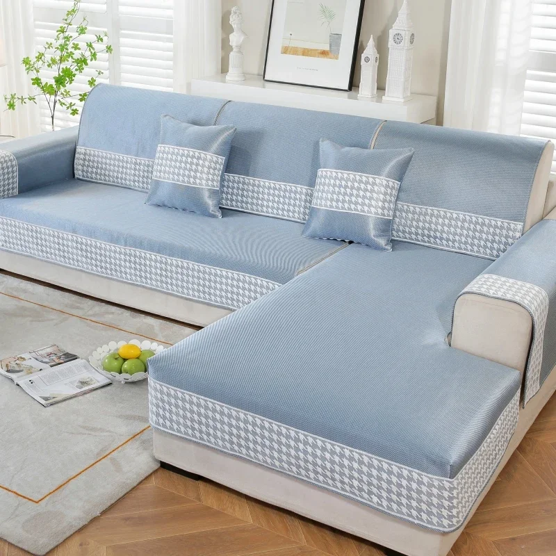 وسادة أريكة صيفية جديدة شاملة، حصيرة باردة، وسادة حصيرة من الخيزران والحرير الجليدي