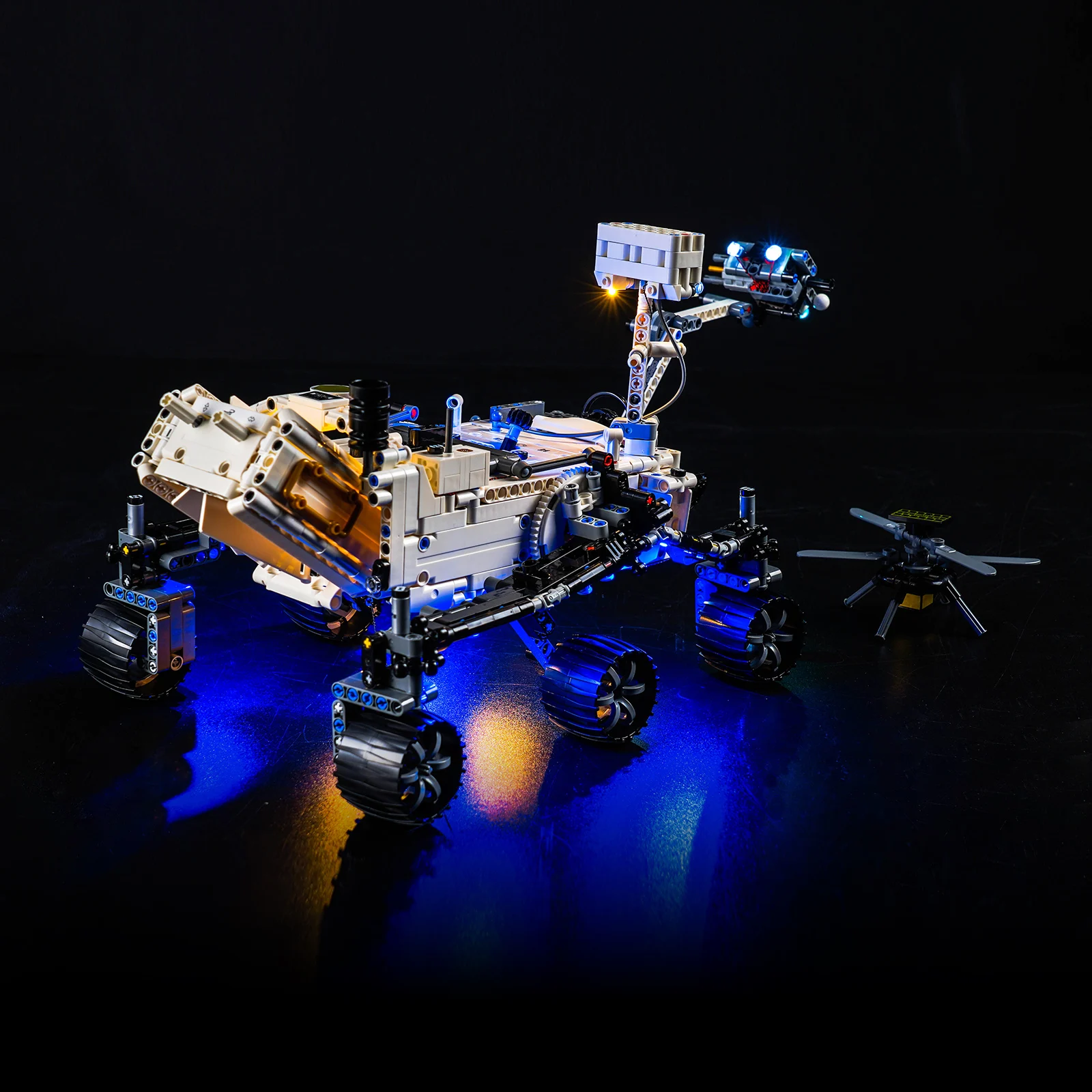 Vonado LED Lighting For Diy 42158 NASA Mars Rover Perseverance Building Blocks With Battery Case (Model Not Included)