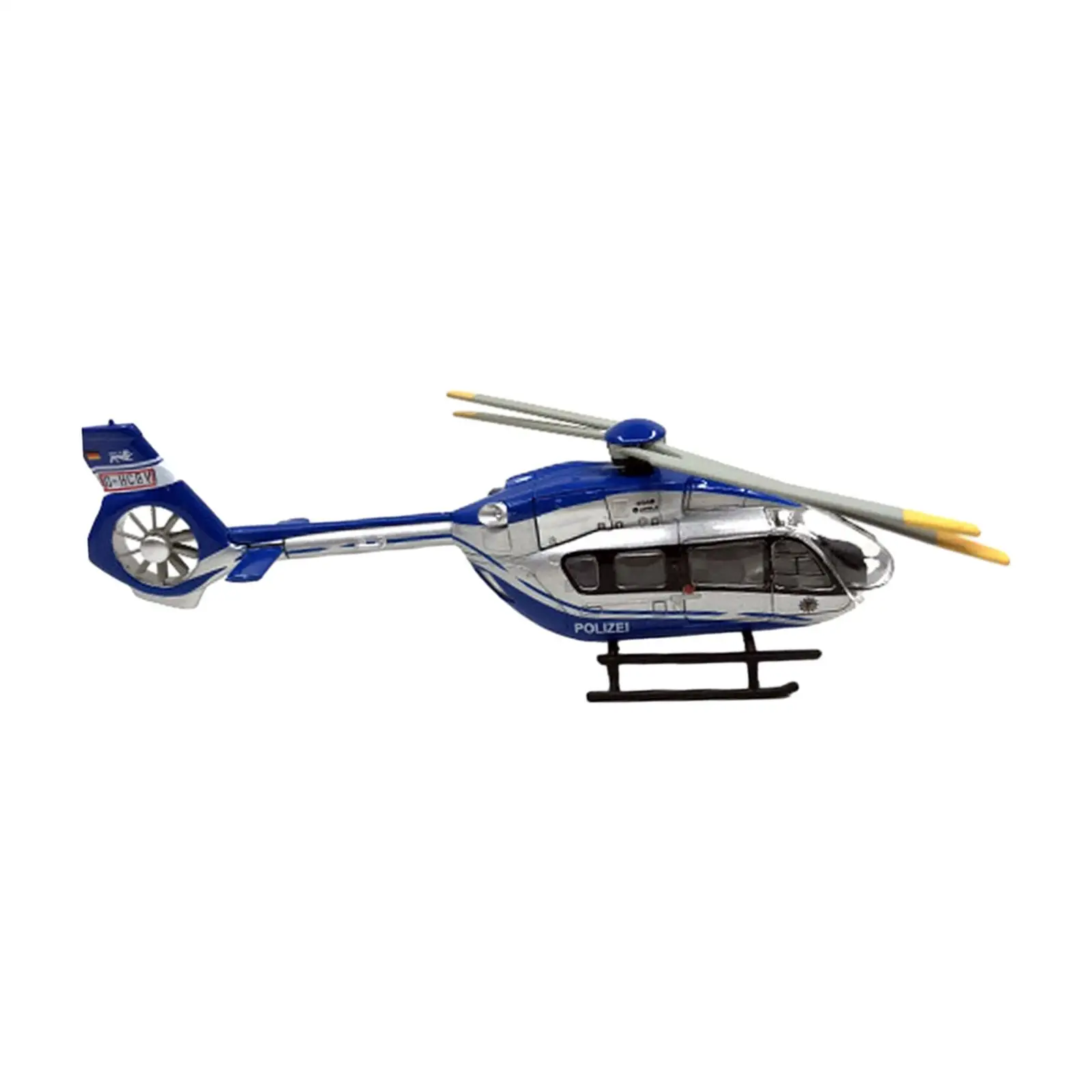 1:87 1/87 Airbus H145 Helicopter Office Cafe Cabinet Diecast Metal Helicopter Model for Girls Family Friends Teens Holiday Gifts