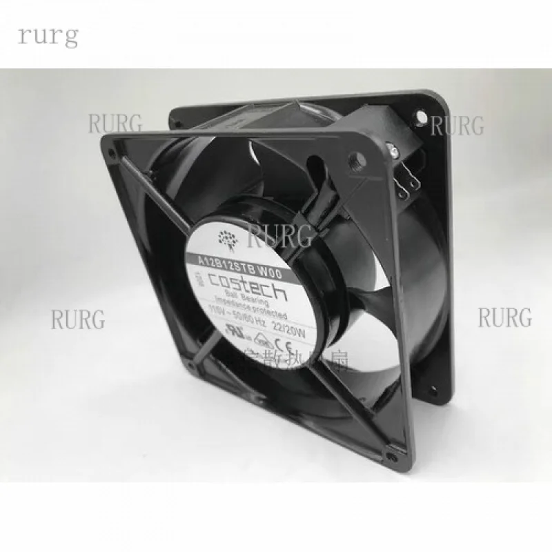 L 1 peça para ventilador COSTECH A12B12STB W00 AC115V 22/20W 12cm ventilador com estrutura de alumínio