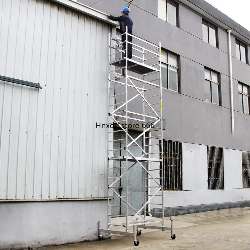 All aluminum alloy folding quick loading mobile scaffolding engineering ladder climbing climbing platform ladder