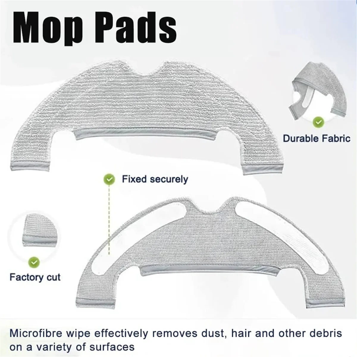 Kit de accesorios para Robot aspirador Dreame Bot D9 Plus, cepillo lateral principal, mopa, trapo, filtro Hepa, piezas de bolsa de polvo