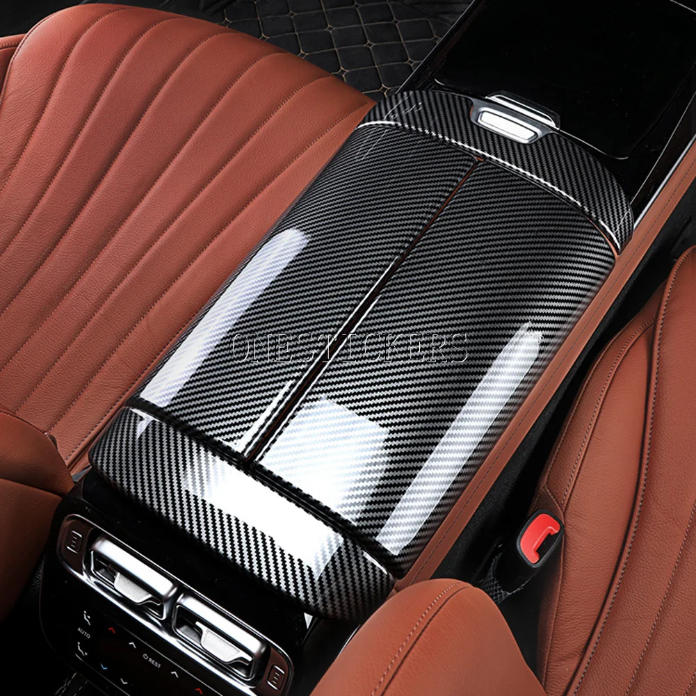 For Mercedes Benz S Class W223 S400L S450L S500L S480 S580 S680 2021 2022+ Car Accessories Center Console Armrest Box Trim Cover