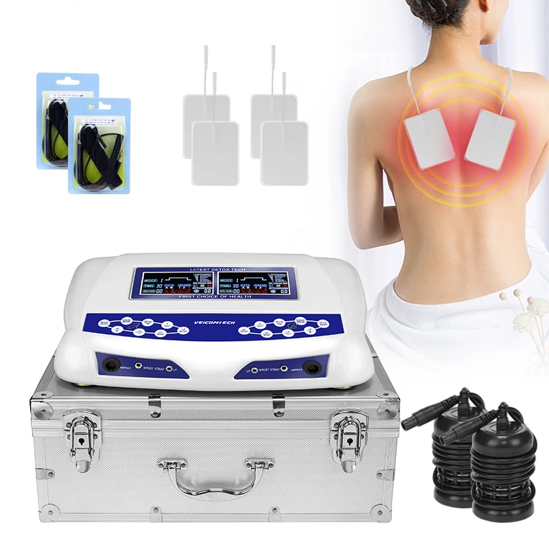 Best Selling HK-805D Ion Cleanse Foot Spa Detox Machine Ionic Foot Spa Detox Device with Belt and Tens Massage
