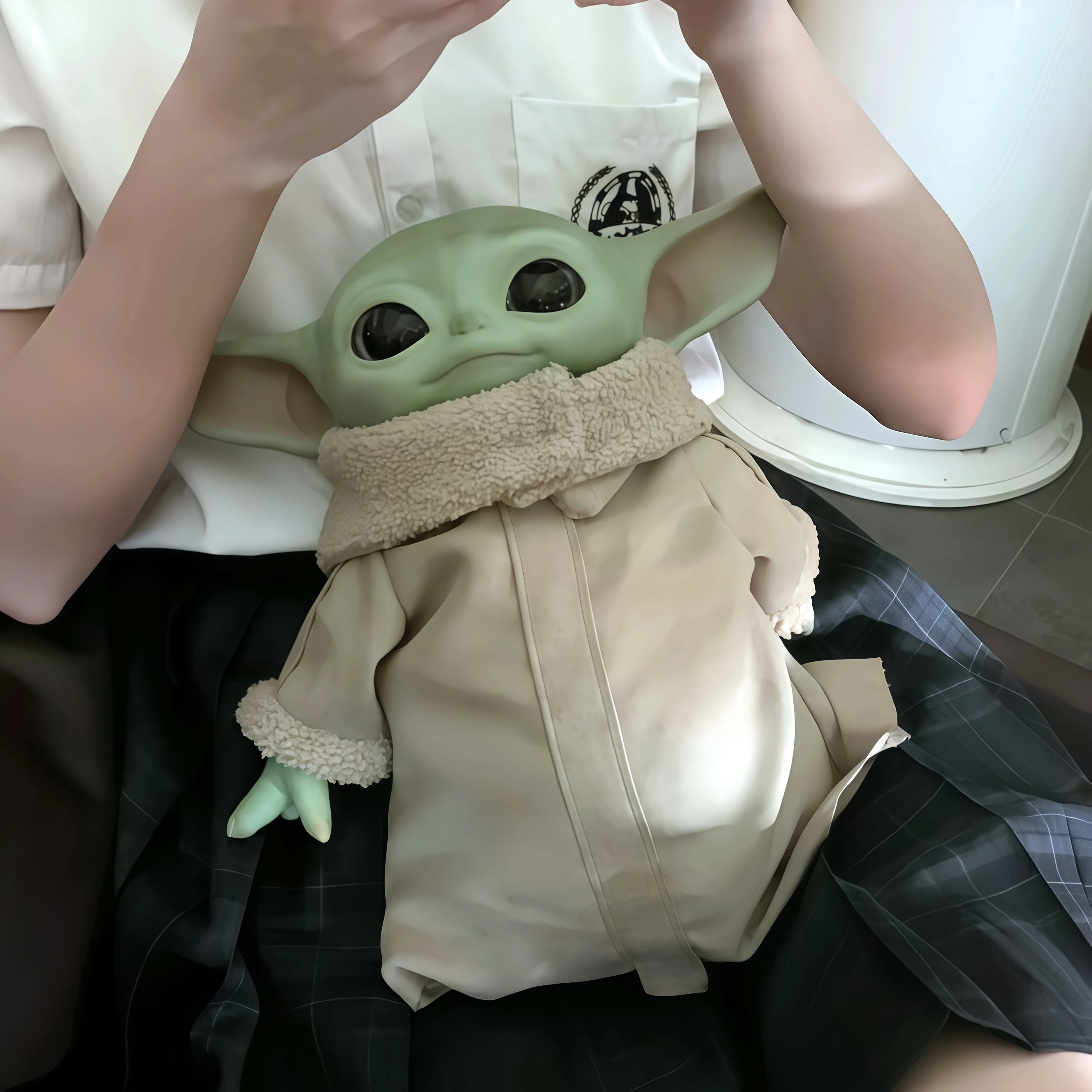 Figura de Yoda de Star Wars de 28cm, muñeco de peluche Grogu, figuras de acción, juguetes de Yoda bebé, muñecos de anime The Mandalorian, regalos para niños, juguetes modelo