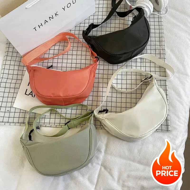 1pc Crossbody Dumpling Bag for Women Large Capacity Travel Solid Color Chest Bag Designed Ladies Daily Street Fanny Packs