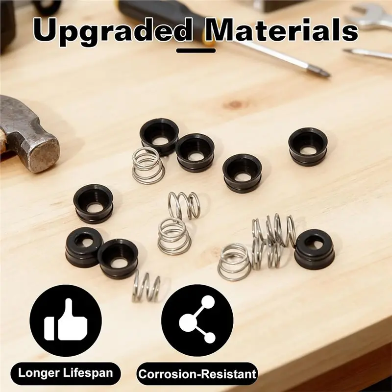 DTEN-For Delta Faucet RP4993 Faucet Seats& Springs Repair Kit Replacement Faucet Stem Assembly For 2 Handle Models