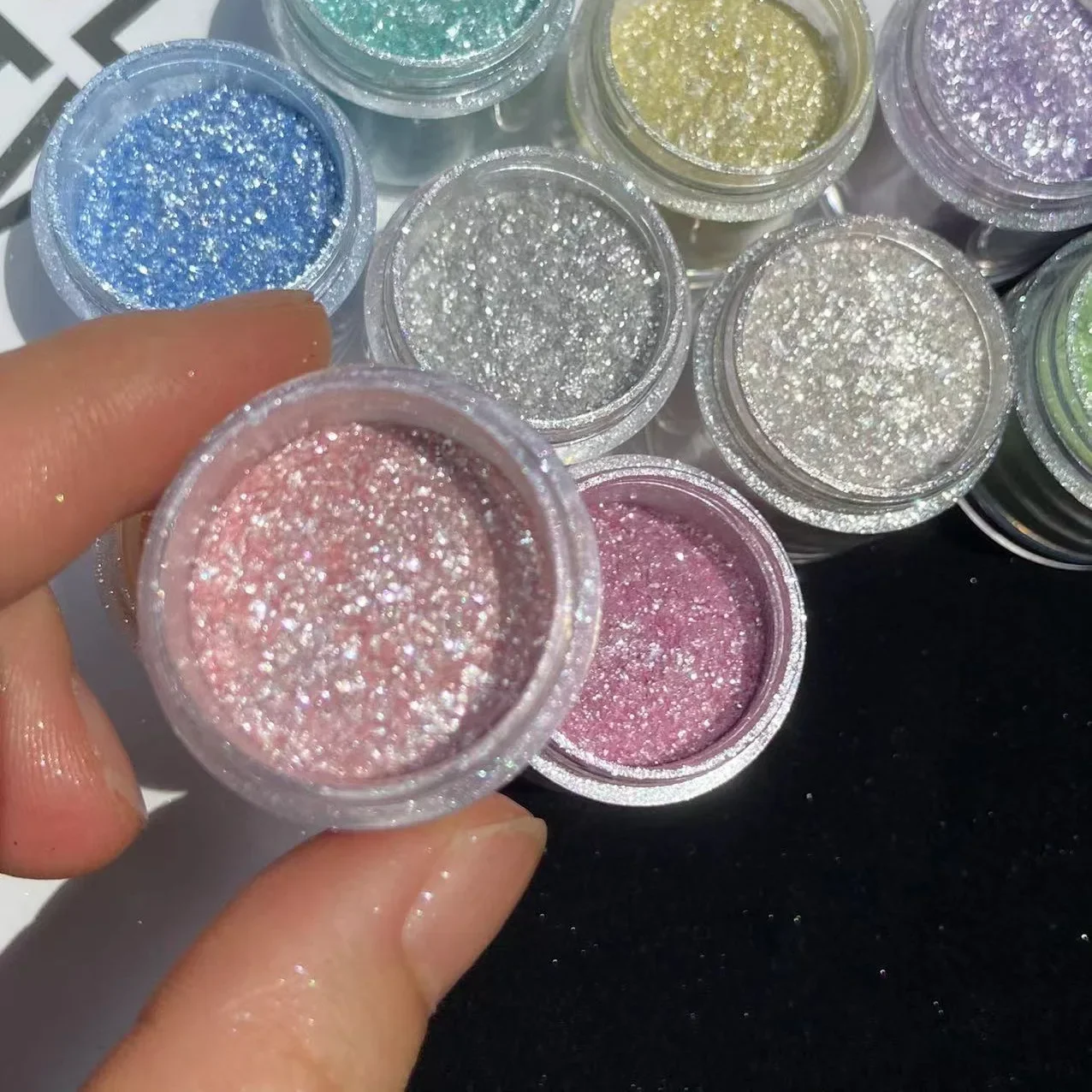 Mermaid Diamond Glitter Mica Powder, Shiny Aurora Pigment for Nail Art, Epoxy Resin Shaker DIY Handmade Craft Supplies