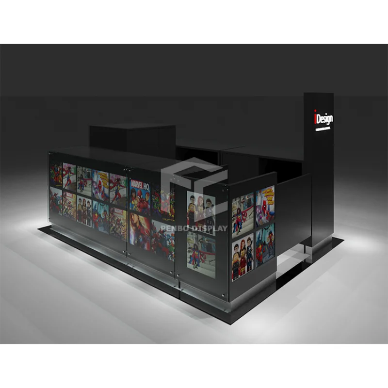 2025customized.-shirt display kiosk in mall specially custom clothes display cabinet