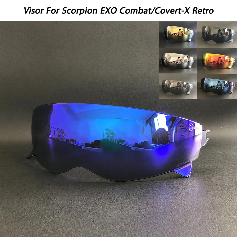 Защитный визор для шлемов Scorpion EXO Combat/Covert-X Retro, с УФ-защитой, аксессуар для мотоциклетного шлема