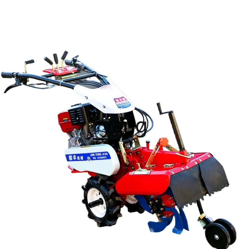 YJQ Full Gear Pastoral Management Machine Diesel Onion Ginger Grape Ditch Cultivator Ridge