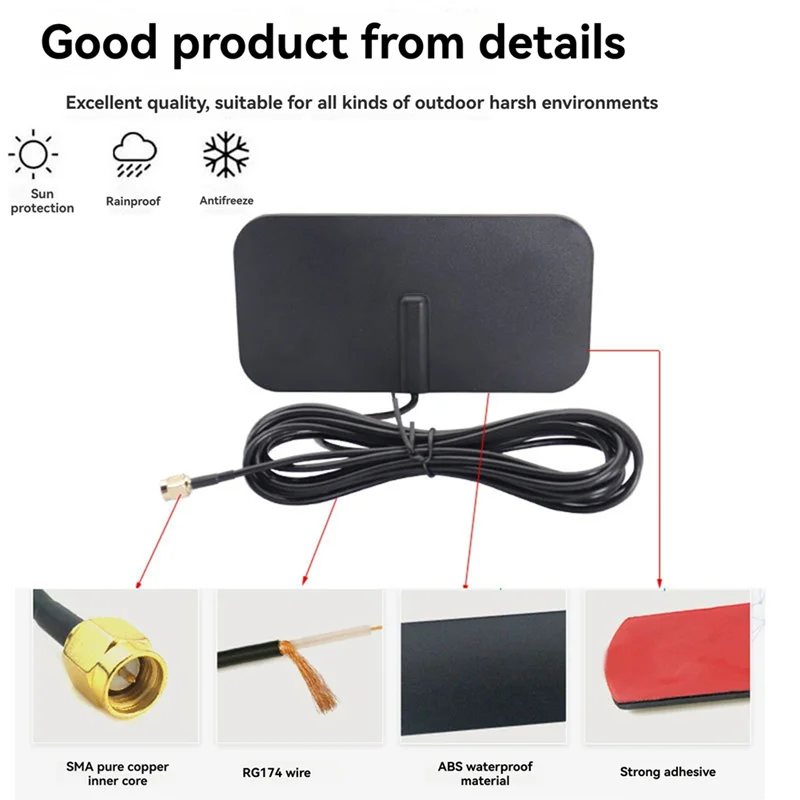 4G LTE Patch Antenne-SMA Stecker, 700-2700 MHz Fahrzeug Router Signal Booster