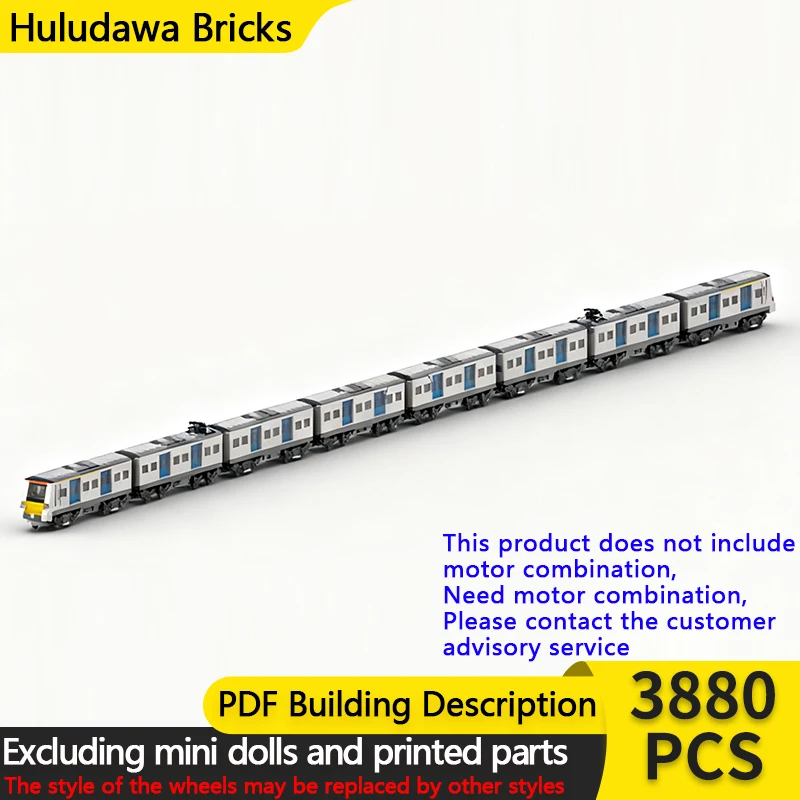 

Модель городского автомобиля MOC, строительные кирпичи, класс 700, 8arriage, поезд EMU, модульная технология, детские праздничные подарки, сборные игрушки, костюм