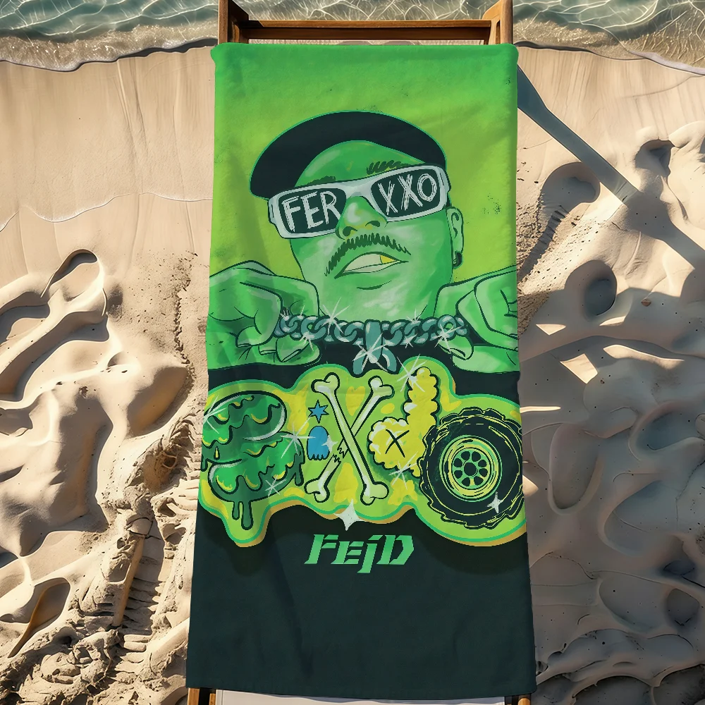 Singer Ferxxo F-Feid Towel Sports Quick Dry Travel Camping Gear Sandproof Soft Light Large Beach Towel
