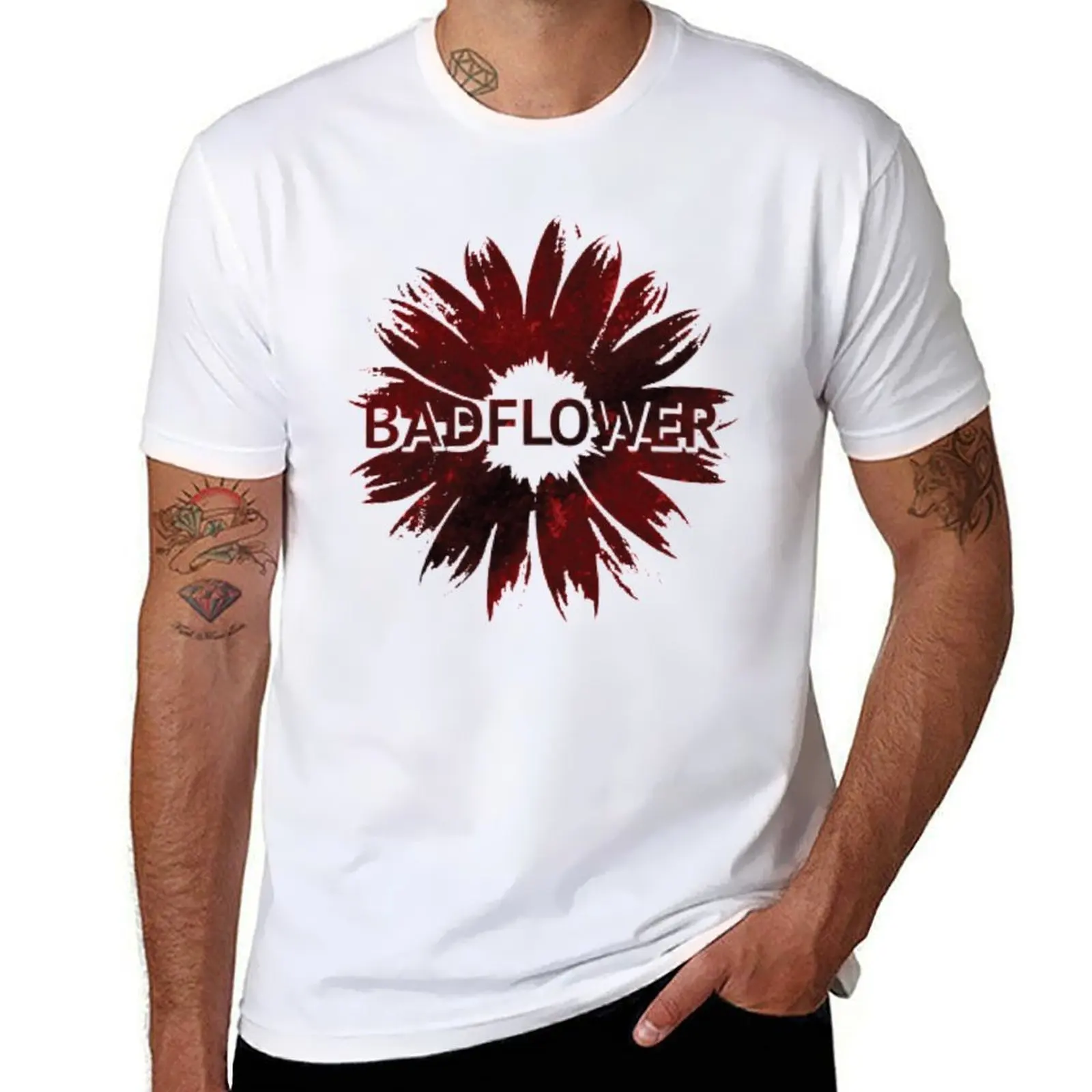 

Badflower T-Shirt t shirts for man pack cotton t shirt men 100% cotton luxury brand T-Shirt