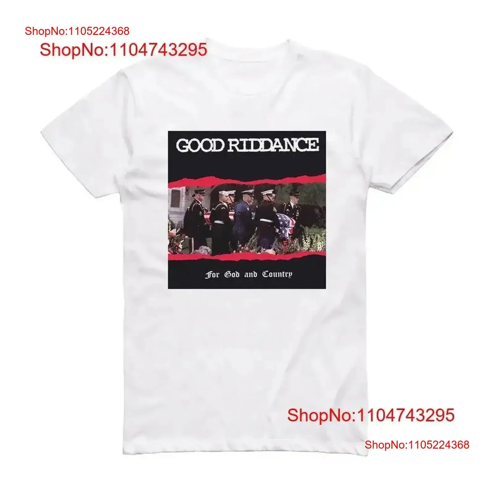 Good Riddance For God And Country Album Cover T Shirt S 5XL vintage Washed Versatile Soft Comfortable graphic fashion Casual