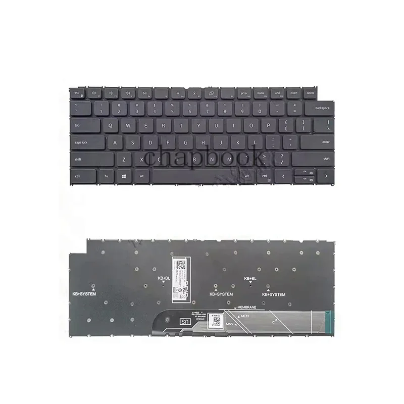 Imagem -02 - Teclado dos Eua para Dell Inspiron em 14 7420 7430 7415 7425 14 Plus 16 5620 7620 P171g001