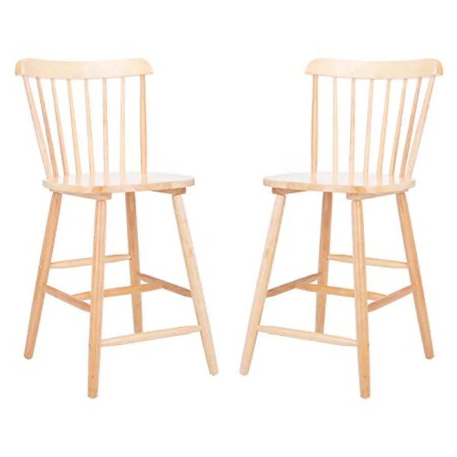 

Домашняя коллекция Galena Spindle Back Natural Counter 24-дюймовый табурет, набор из 2 шт.