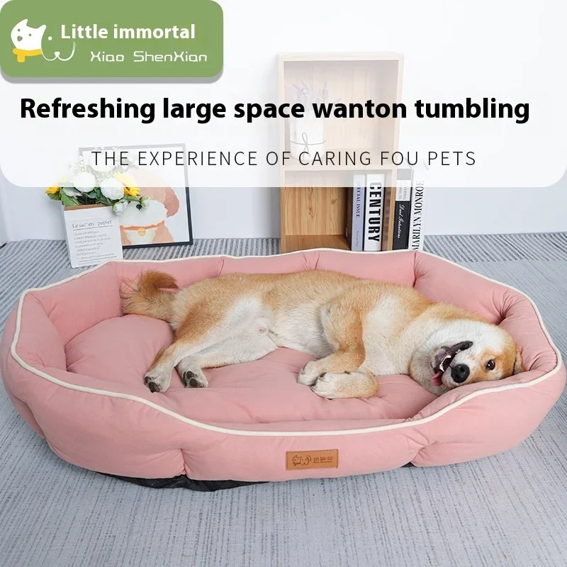 Large Dog Bed Waterproof Dog Bed for Big Dogs Summer Cooling Cat Bed Soft Sleeping Pet Mat All Seasons Puppy Mat for Chihuahua