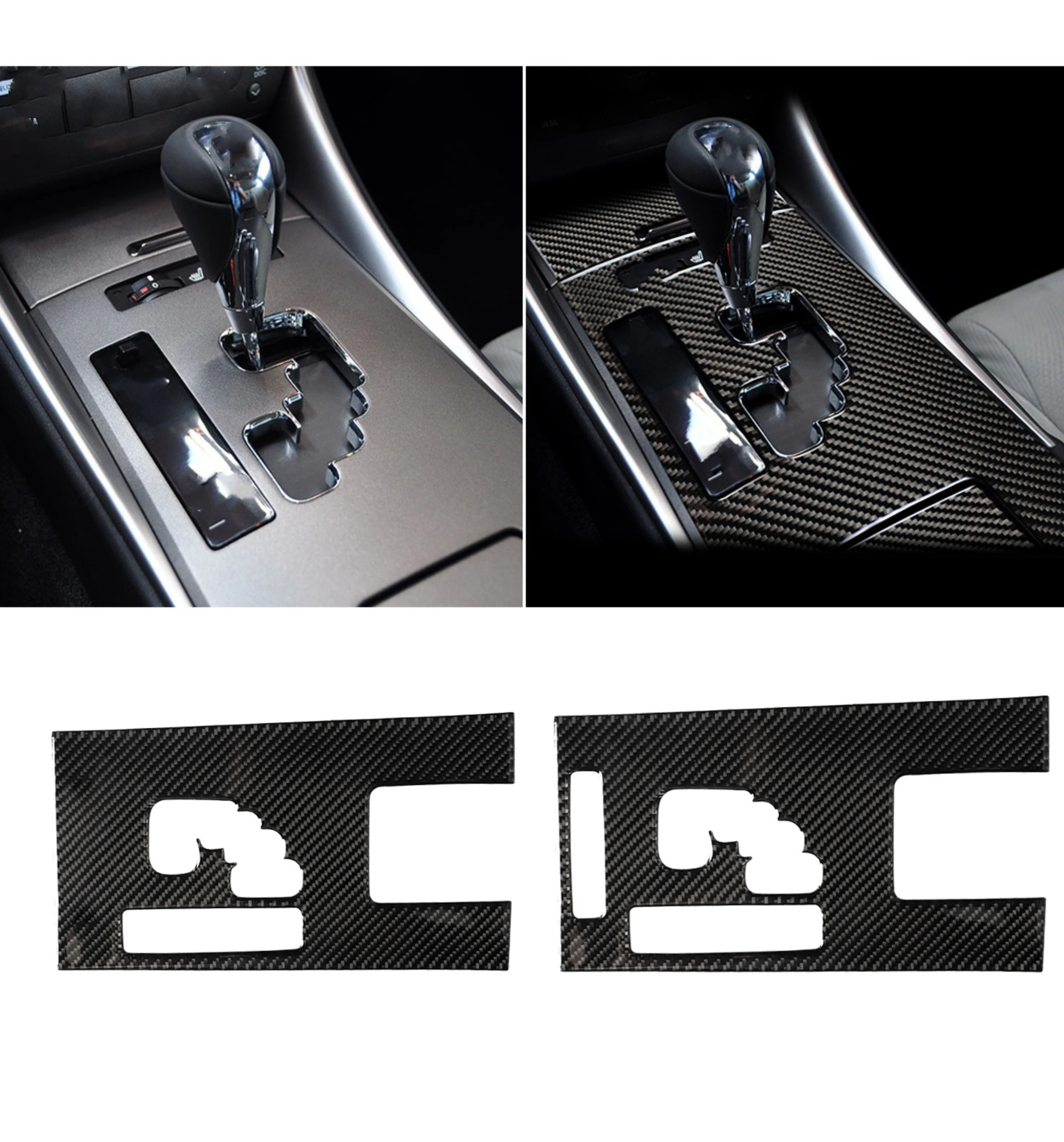 

for Lexus IS IS250 300 350C 2006-2012 Gear Shift Cup Holder Panel Decoration Cover Trim Sticker Decal Car Interior Accessories