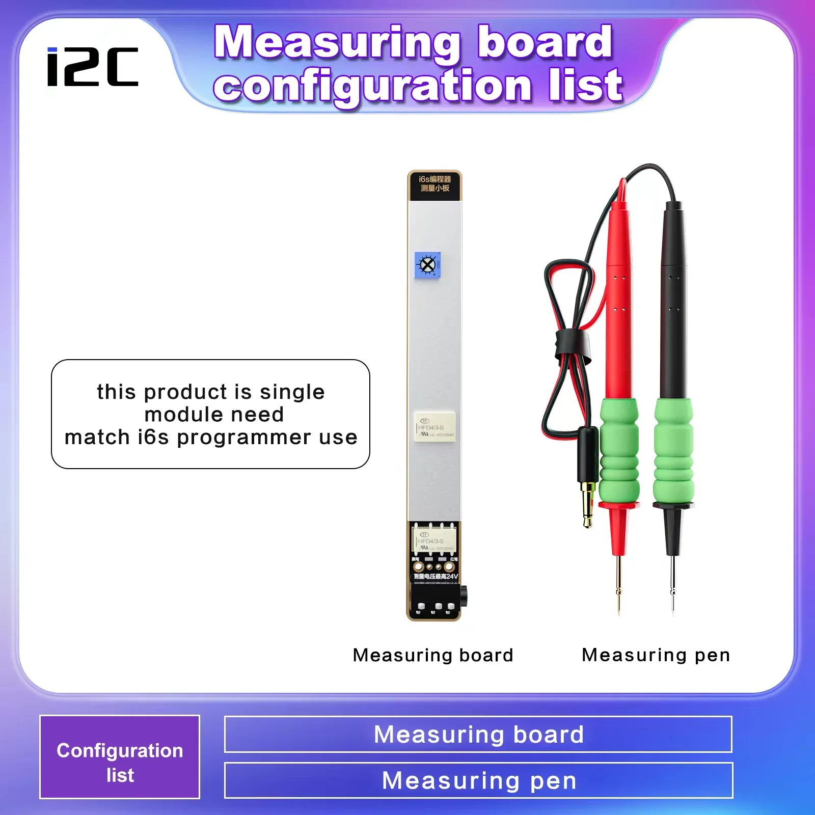 I2C Testing Board Support i6s Programmer For iP7-15ProMax Battery True Tone/Earpiece/Face ID/Rear Camera/Front Camer Repair Tool