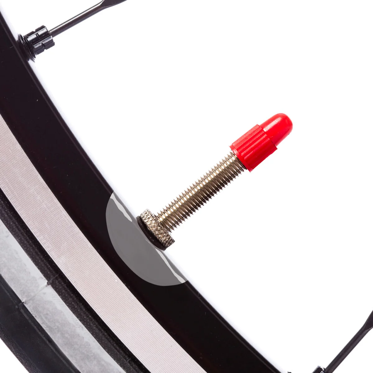 20Pcs Bike Tube Pad Gas Air Nozzle Sticker Rim 18cm Flexible Practical Mountain Bike Use Tire Gasket Pad Tire Air Nozzle Mat