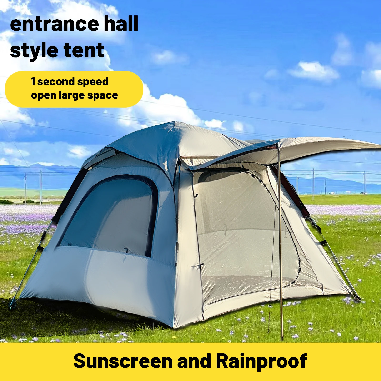 

Pop up tents for camping automatic quick-opening tent sunshade outdoor self-driving travel camping tent portable fishing hiking