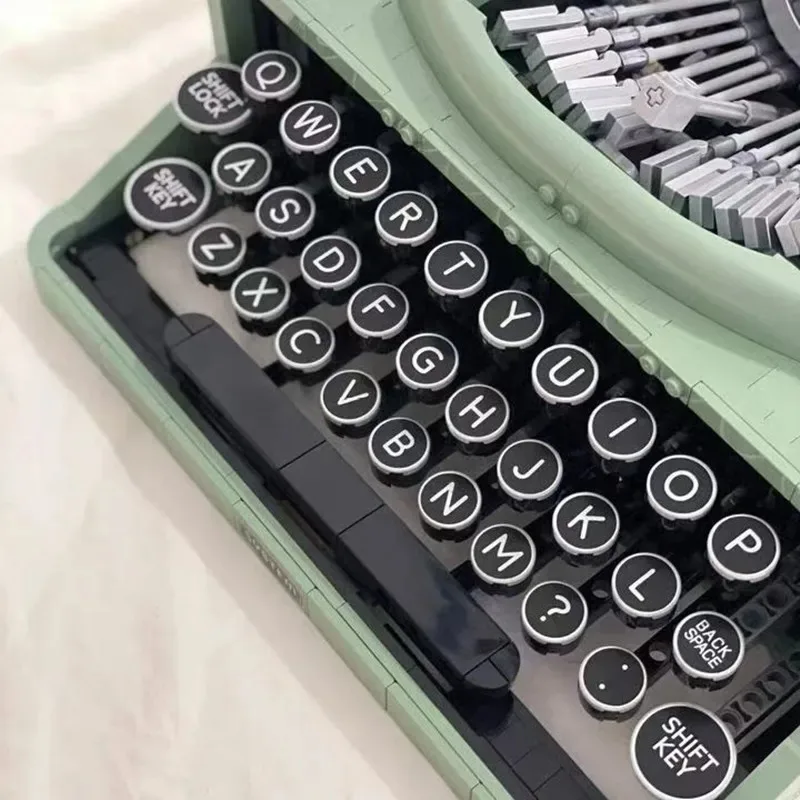 مجموعة مكعبات بناء 21327 الآلة الكاتبة الإبداعية، مناسبة لألعاب نموذج العرض الرجعية للبالغين، هدية عيد الميلاد للأطفال