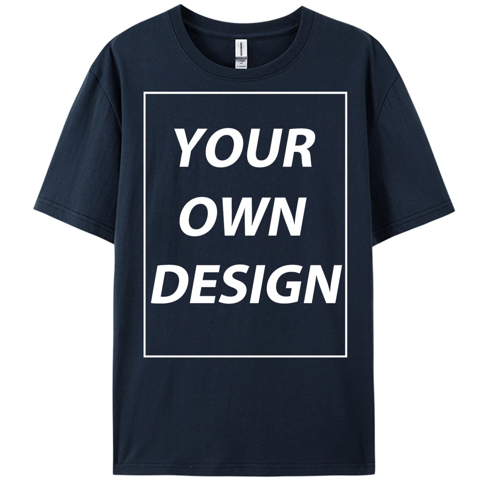 Personalized Custom Print 21 Color Fashion Short Sleeve Man Cotton O-Neck T Shirt Casual Team Street Clothes Breathable Work Top