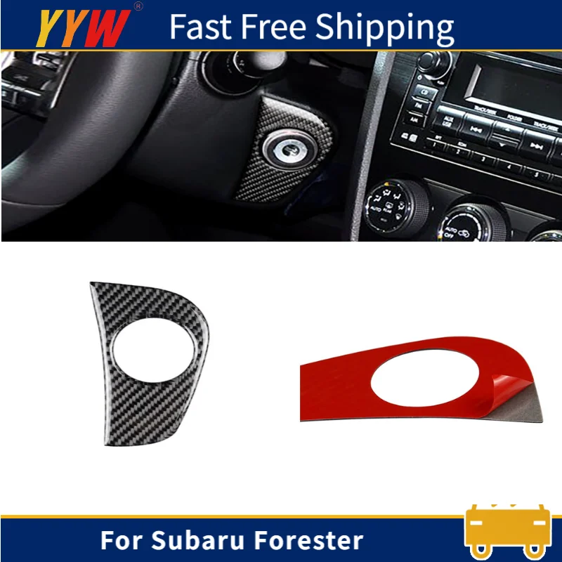 

Soft Carbon Fiber Sticker For Subaru Forester Ignition Key Hole Trim durable Decorative Car Accessories
