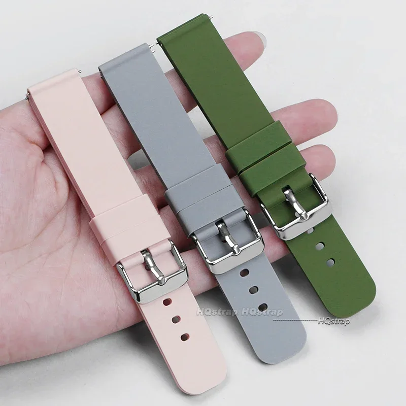 Quick Release Silicone Band for Samsung Galaxy Watch Straps for Huawei Universal 18mm 20mm 22mm 24mm Women&Men Watchband