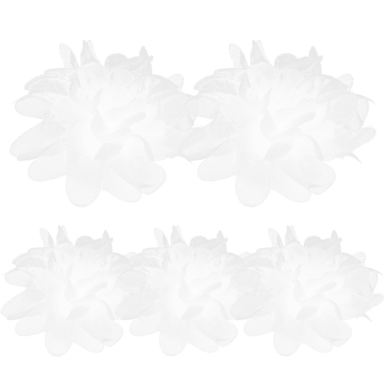 여성을위한 5Pcs 섬세한 실크 꽃 반지 춤 눈길을 끄는 무대 공연 보석 인공 꽃 반지