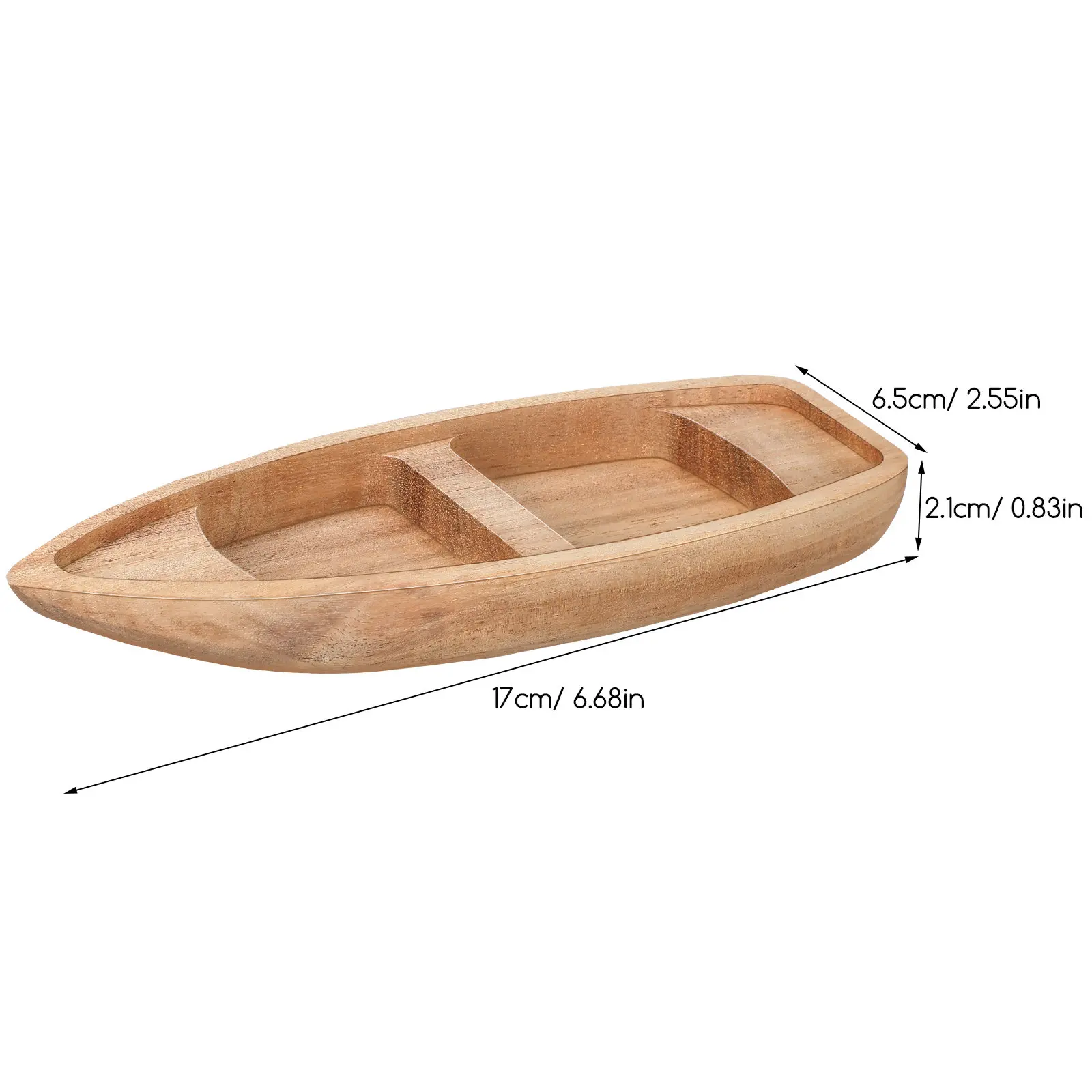 Natural Small Wooden Boat Classic Unfinished Wood Canoe DIY Craft Nautical Birthday Decorations Wooden Sailboat Decor