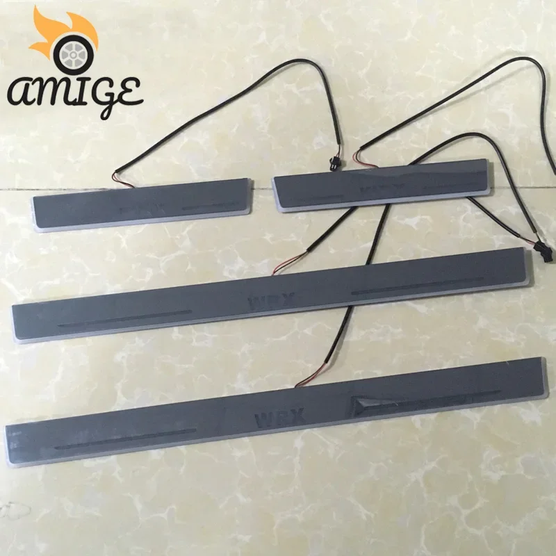 

Car Scuff Pedal Door Led Light Sill Pathway Light For Subaru WRX 2015 2016 2017 2018 Acrylic Moving LED Welcome Pedal Lamps
