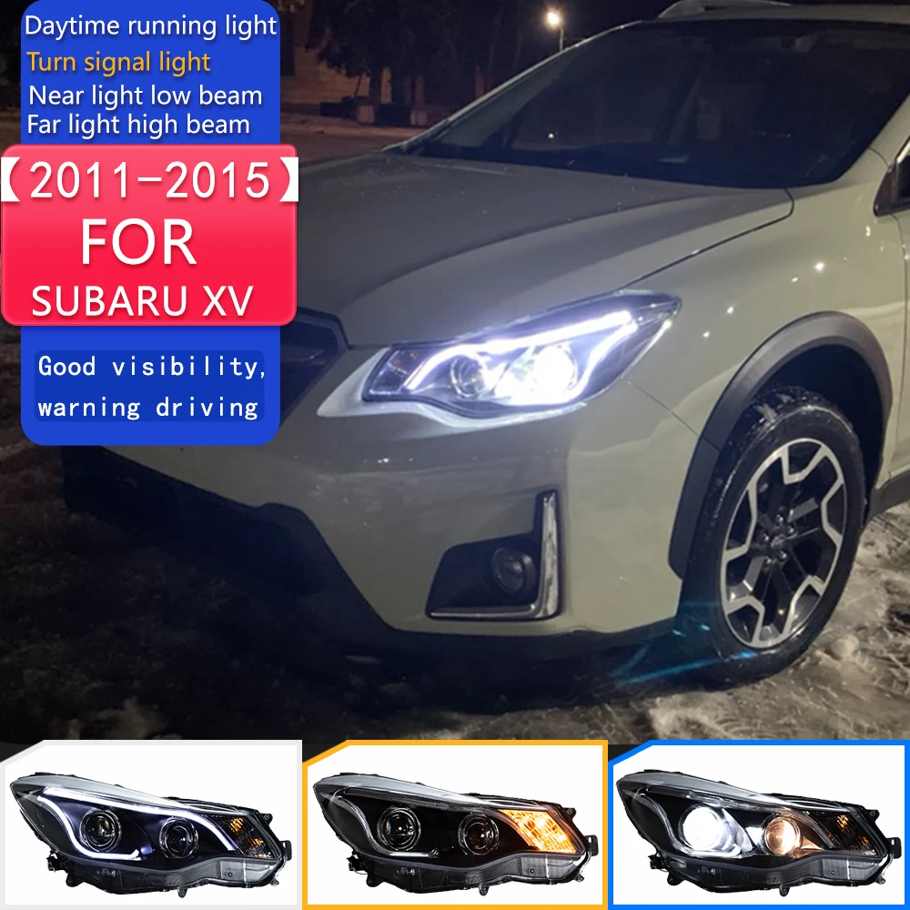 

Стайлинг автомобиля фары для SUBARU XV 2011-2015 Crosstrek светодиодные фары DRL Hid Bi Xenon автоаксессуары
