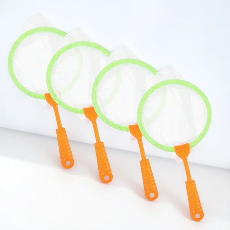 4 szt. Wytrzymałe plastikowe siatki do łowienia ryb dla dzieci, łapacz owadów, zabawka do kąpieli, narzędzie do zbierania owadów, sprzęt do zabawy na świeżym powietrzu