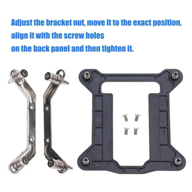 652F Multipurpose Computer CPU Fan Bracket Backplanes Screws Toolless Setups for 1200 115X HassleFree Assembly