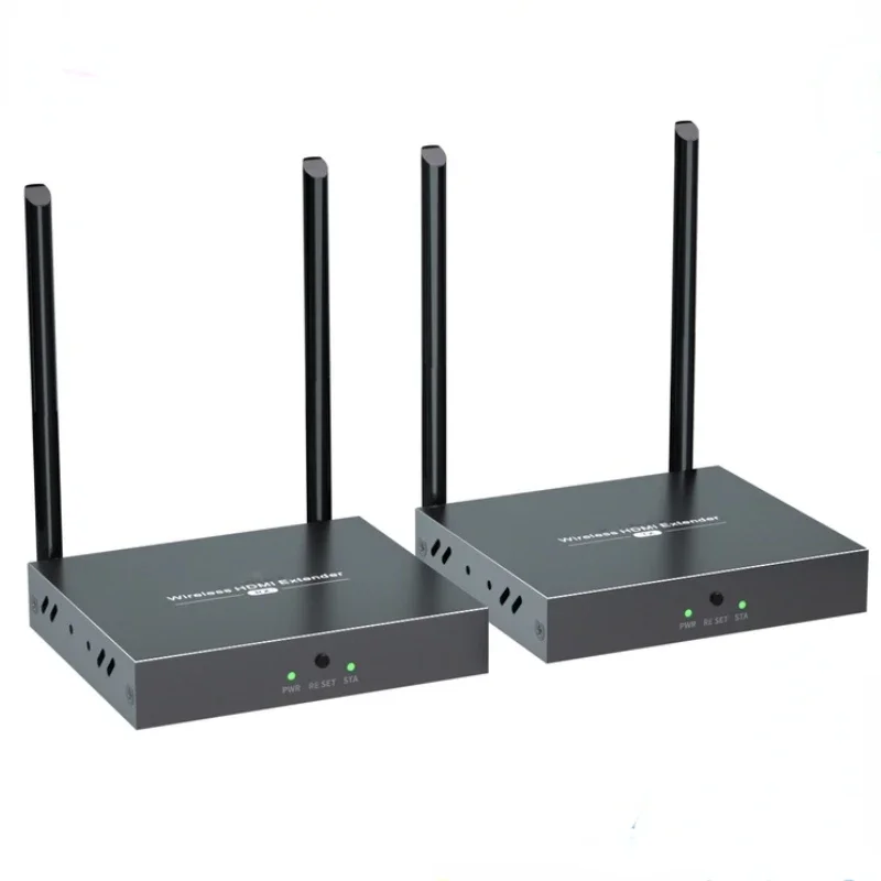 2024 PWAY 200m Wireless HDMI Extender Transmit  HDMI Signal Up To 1080P@60Hz HD Video Support HDMI1.3 for CCTV PC Satellite TV