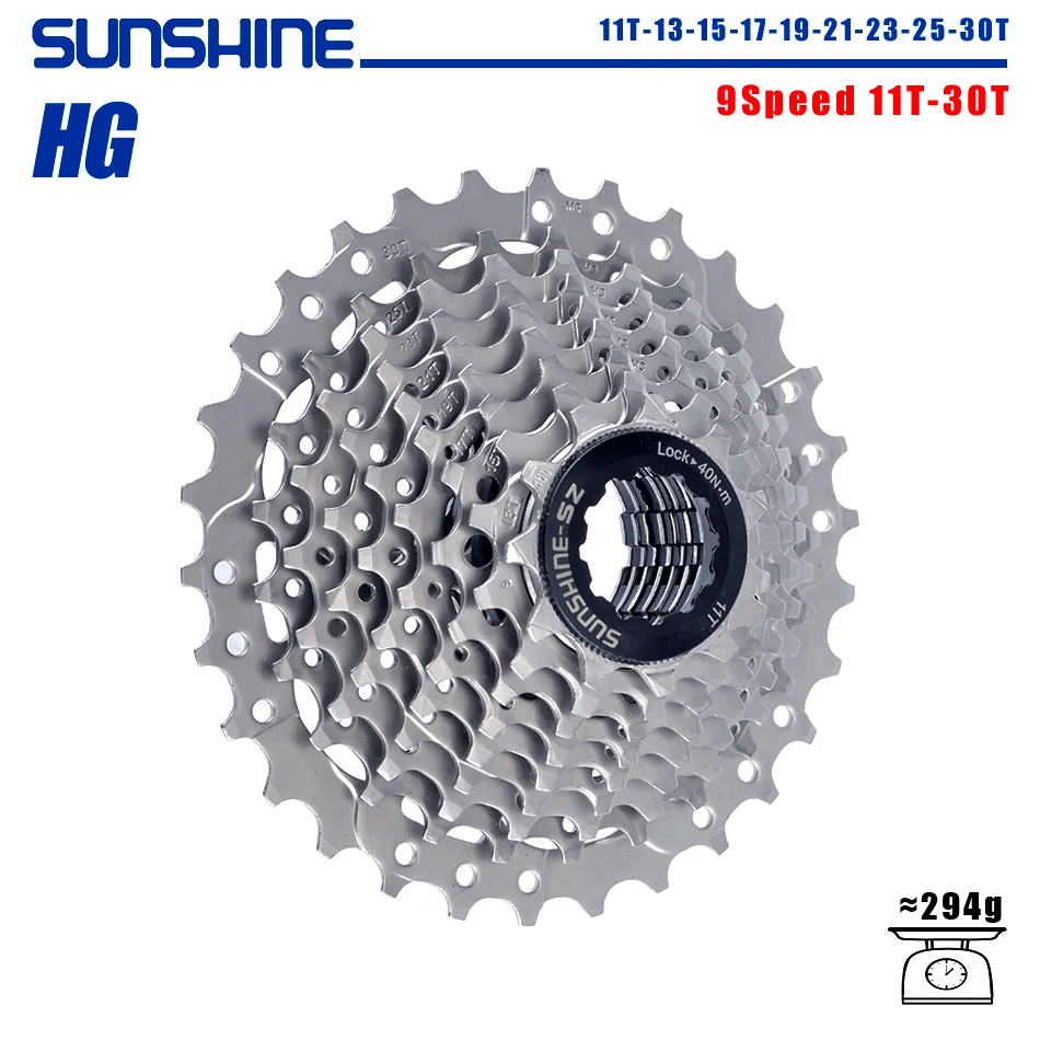 SUNSHINE Racefiets Cassette 8/9/10/11/12 Speed 23/25/28/32/34/36T k7 Cassette 8V 9V 10V 11V 12V voor SHIMANO HG