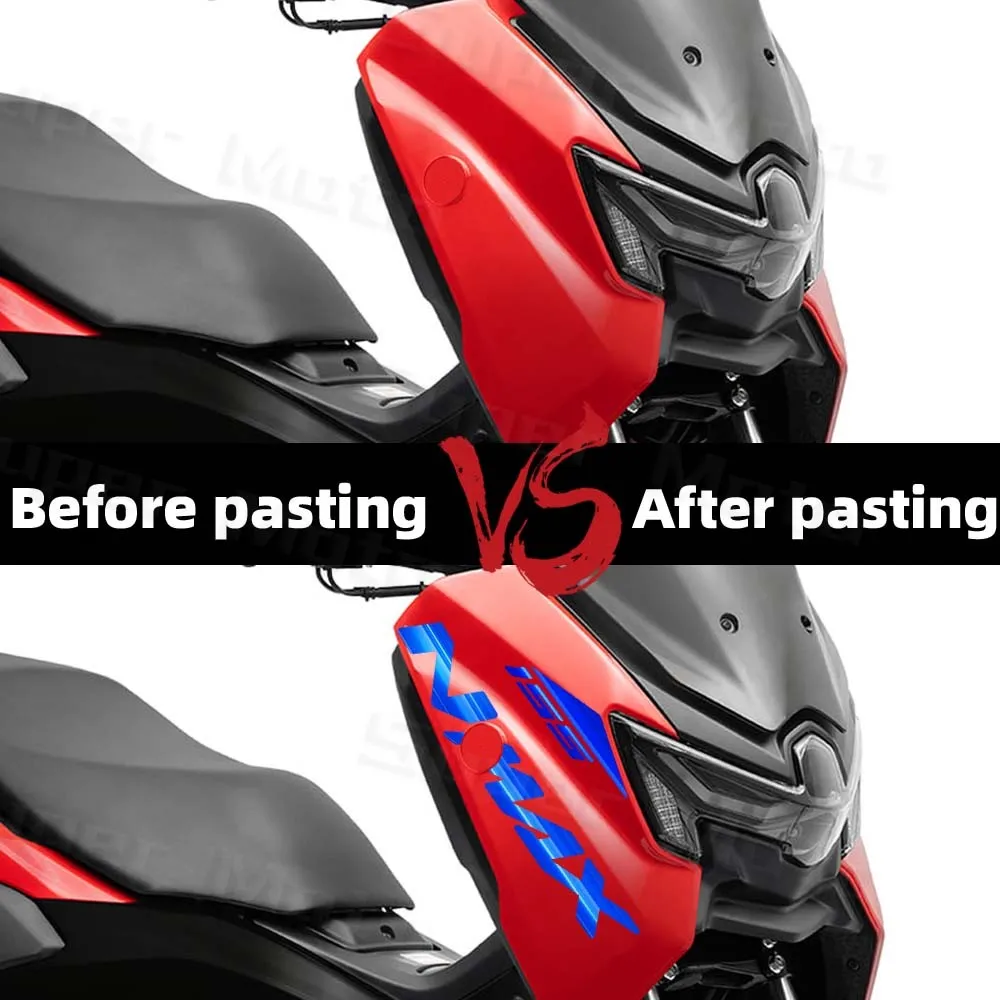 For 2025 NMAX 155 NMAX155 nmax155 Motorcycle Reflective NMAX Logo Stickers Decorative Scooter Front Fairing Body Side PVC Decal