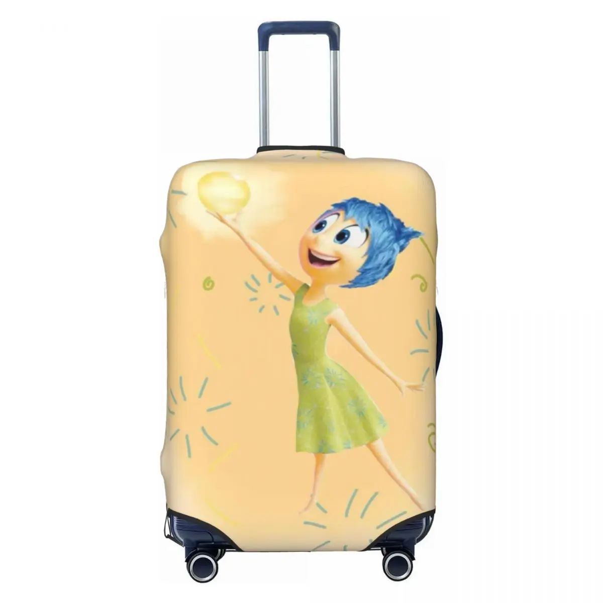 

Custom I-Insides Cartoon Out Travel Luggage Cover Elastic Suitcase Cover Protector Fit 18-32 Inch